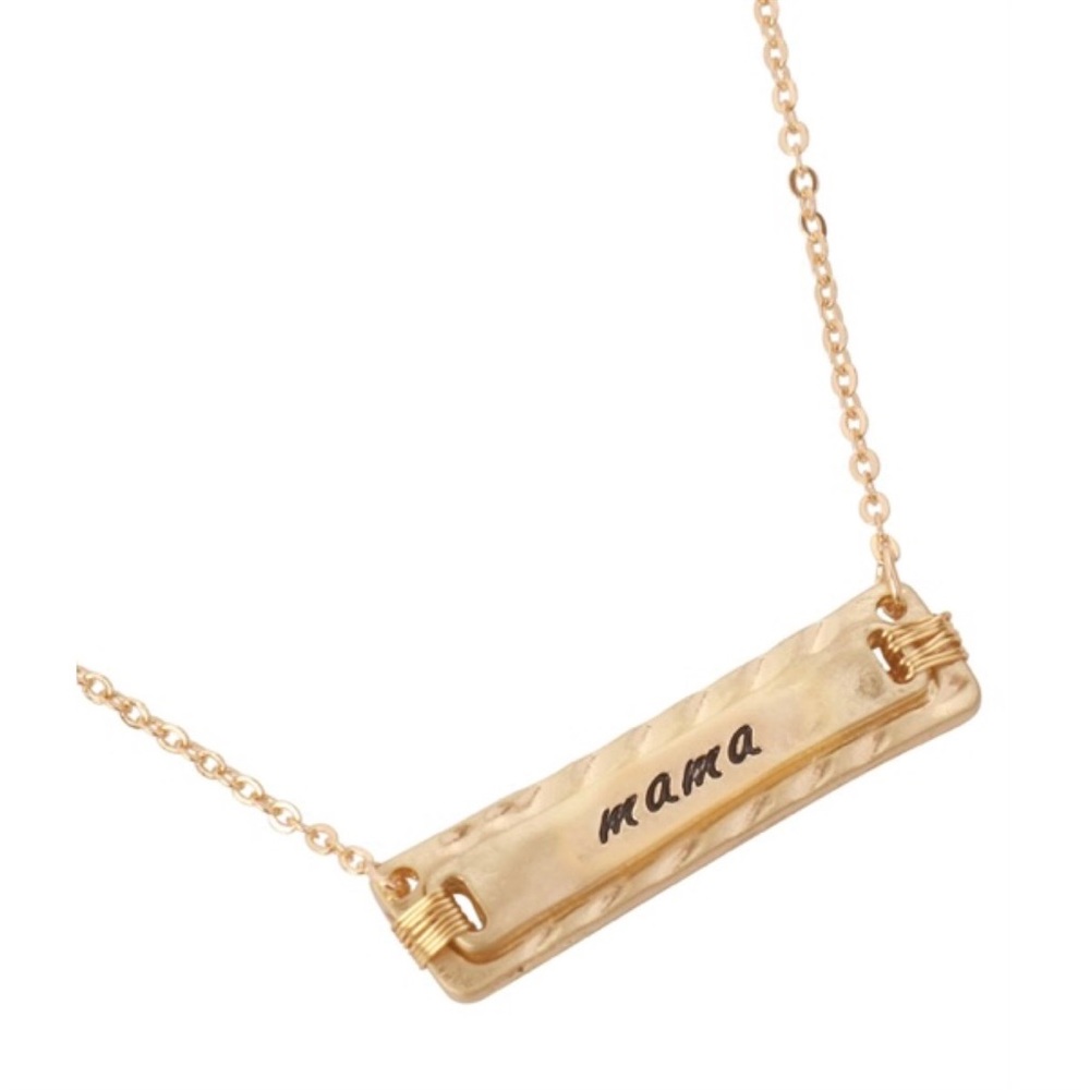 MAMA ENGRAVED NECKLACE - Picture 3 of 3